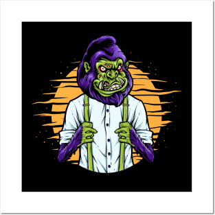 Gorilla Zombie Posters and Art